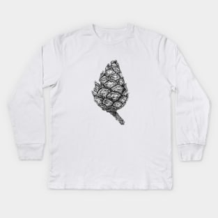 Pine cone Kids Long Sleeve T-Shirt